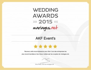 Mariage Wedding Awards 2015