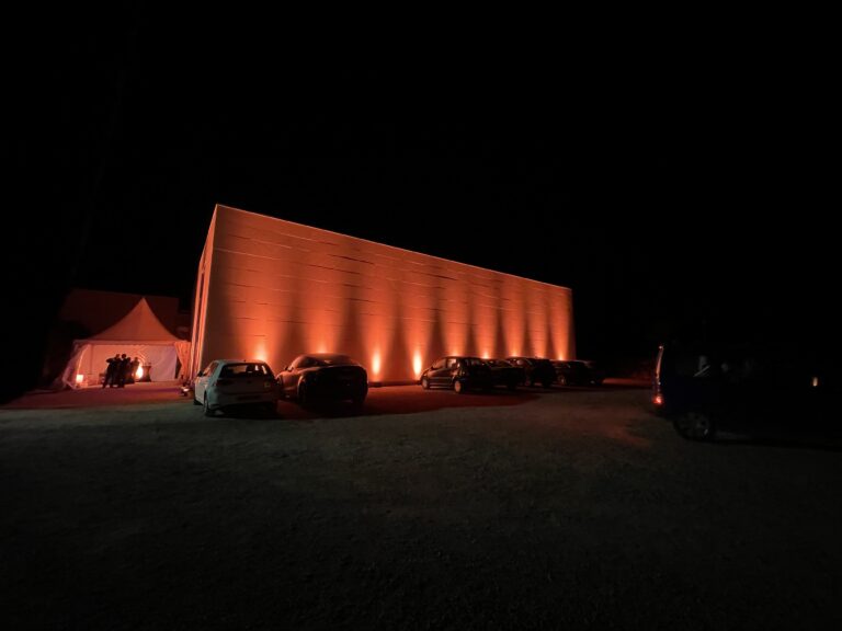 Soirée Inauguration - Châteauneuf-du-Pape - Mise en lumière Façade Cave