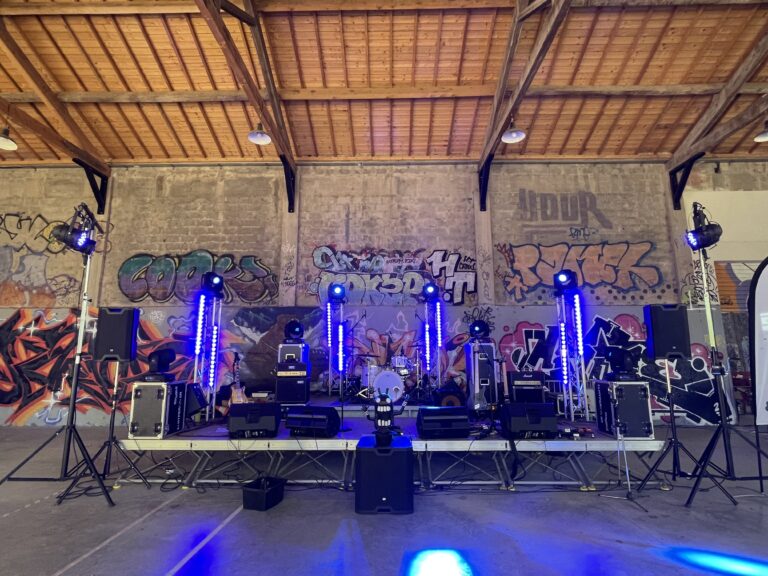 Concert Robion - Olds Chorizo - Éclairage - Lyre Beam Wash Barre LED Projecteurs Machine à fumée
